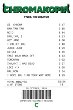 Chromakopia Receipt Rug - Tyler, The Creator