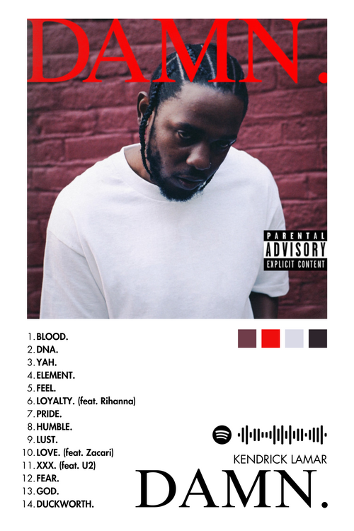 DAMN. Album Frame - Kendrick Lamar