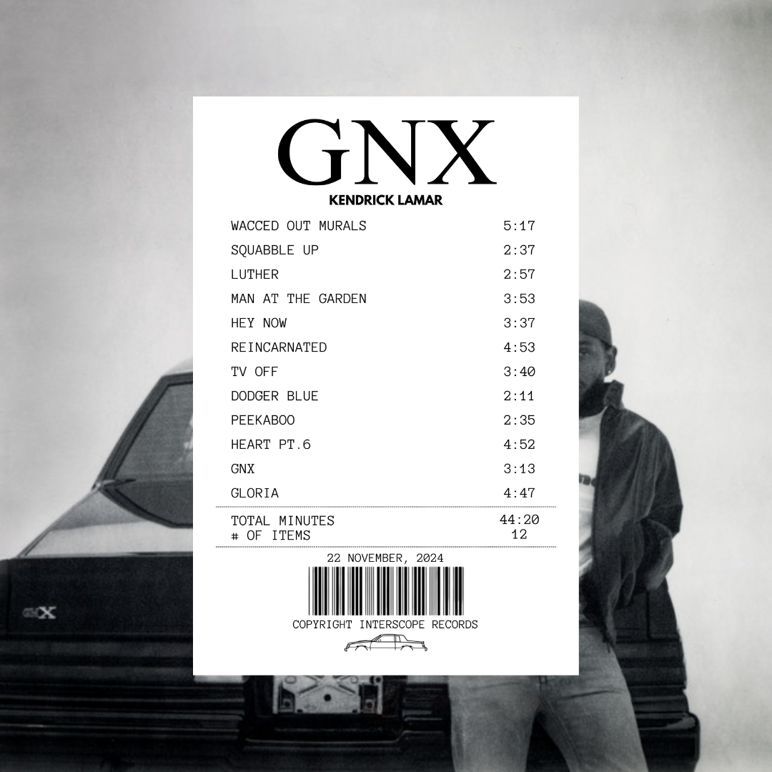GNX Receipt Rug - Kendrick Lamar