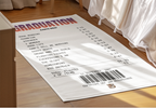 Graduation Receipt Rug - Kanye West