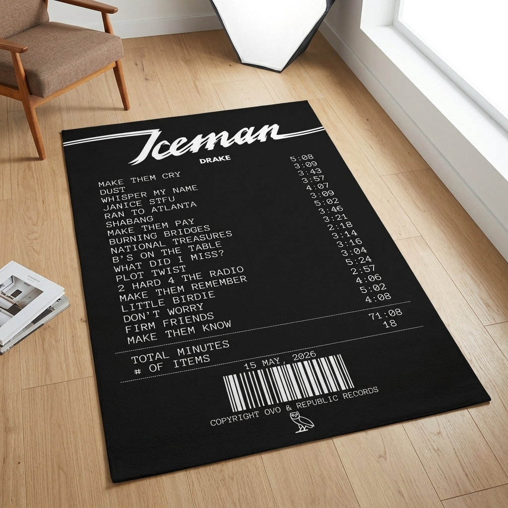 Iceman Receipt Rug - Drake