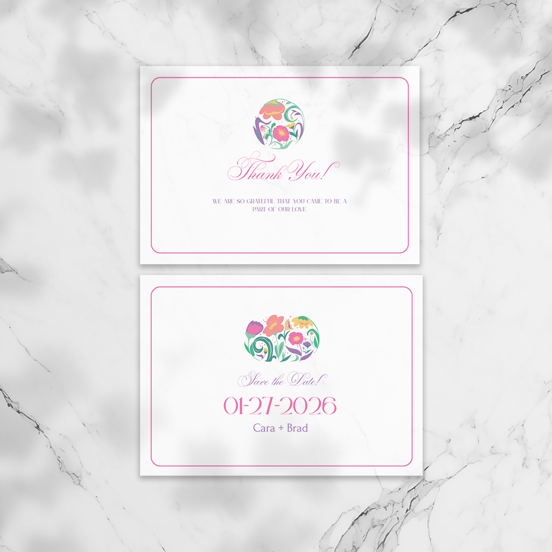 Pastel Bloom Wedding Invitation Suite | Canva