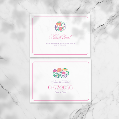 Pastel Bloom Wedding Invitation Suite | Canva
