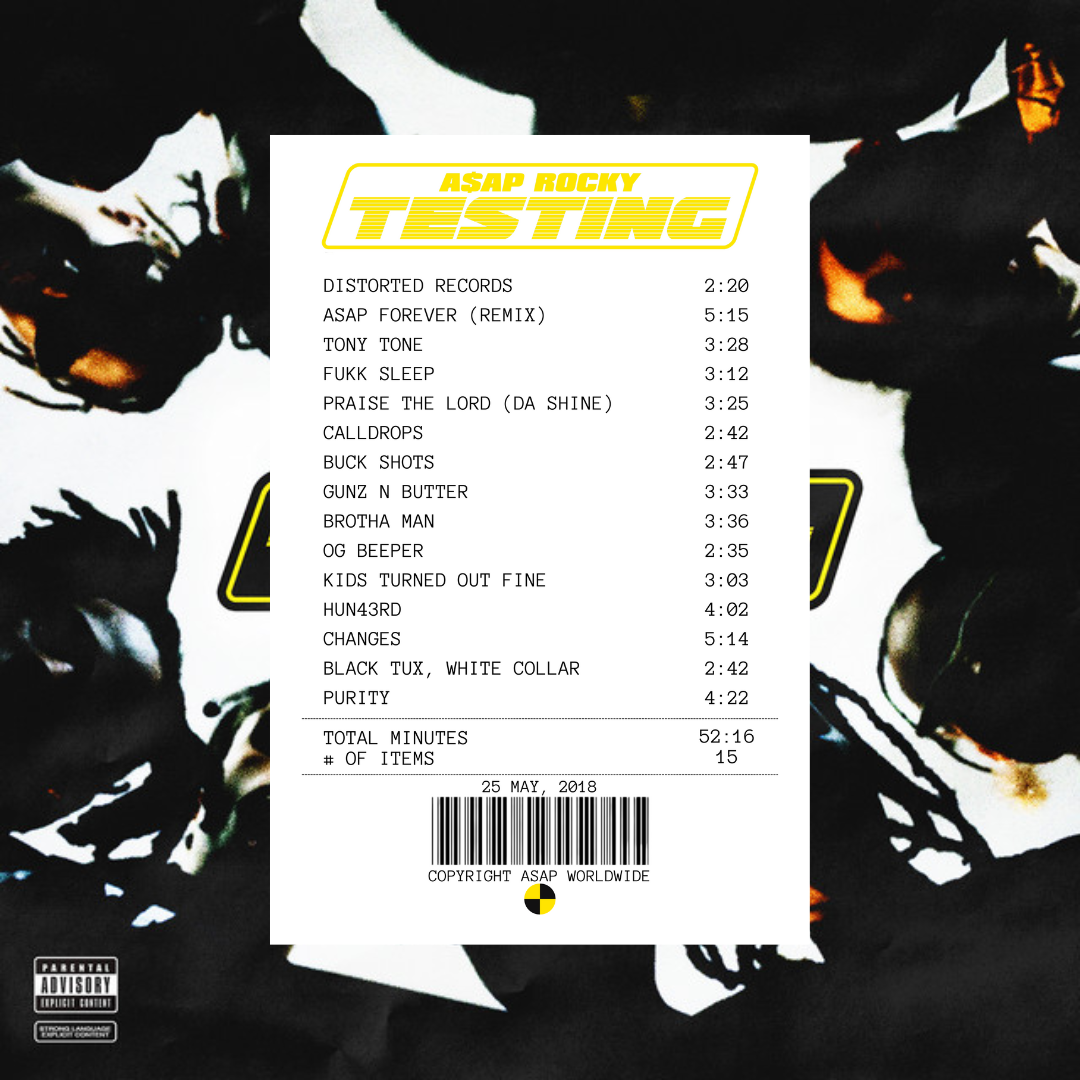 Testing Receipt Rug - A$AP Rocky
