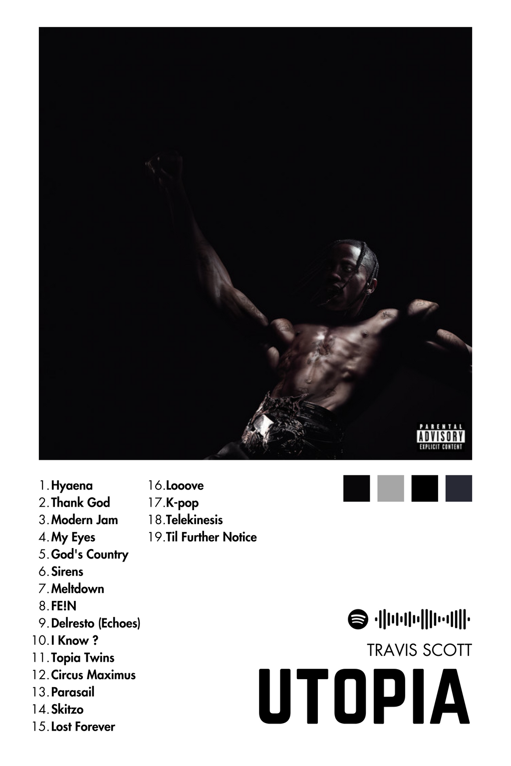 Utopia Album Frame - Travis Scott